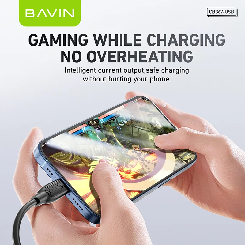 BAVIN cable safe charging while gaming
