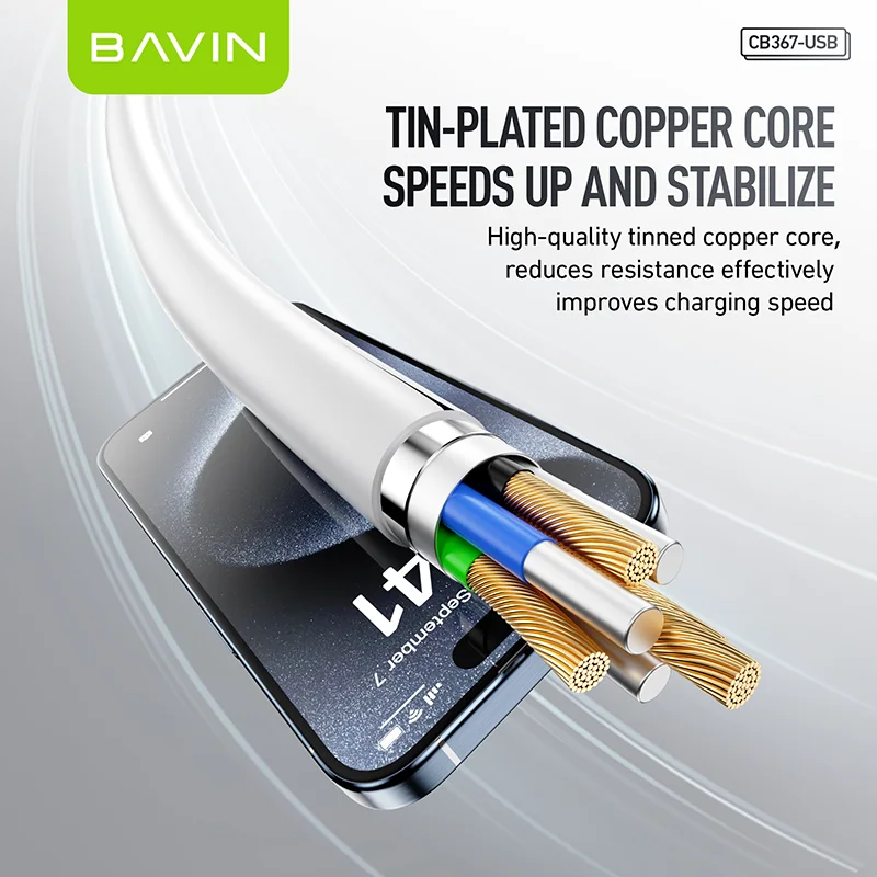 BAVIN tin-plated copper core detail
