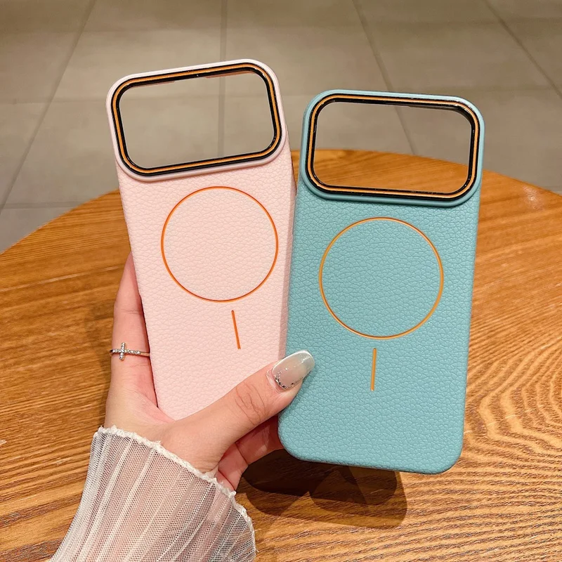 Two luxury MagSafe cases held in hand