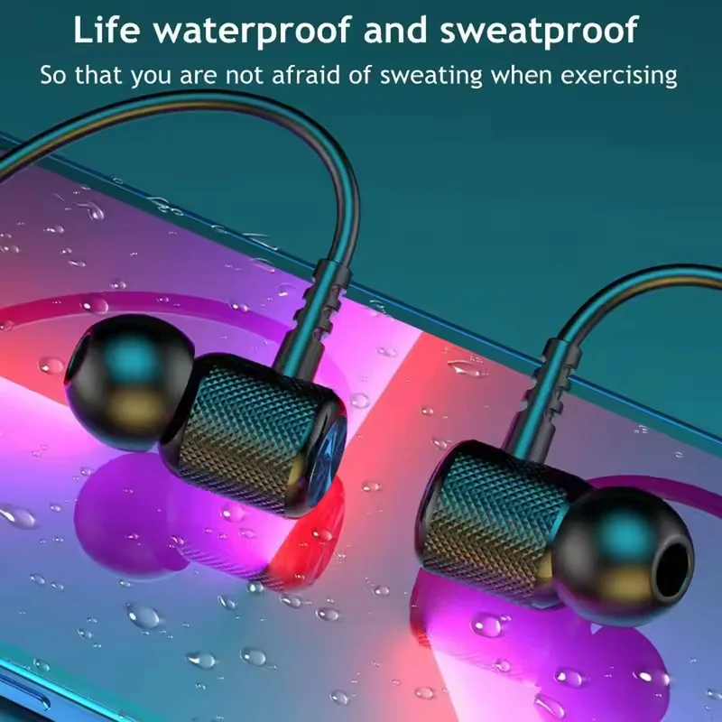 Waterproof, sweatproof neckband earphones