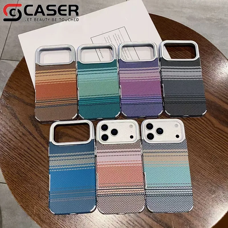 Retro weave iPhone cases colour range