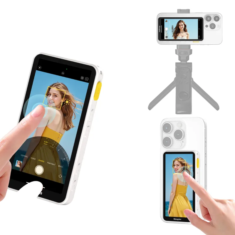 RK-14M selfie touch screen filming with the rear camera