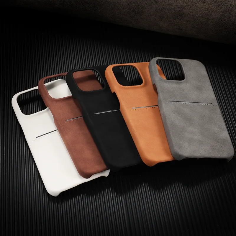 Suede case brown and black