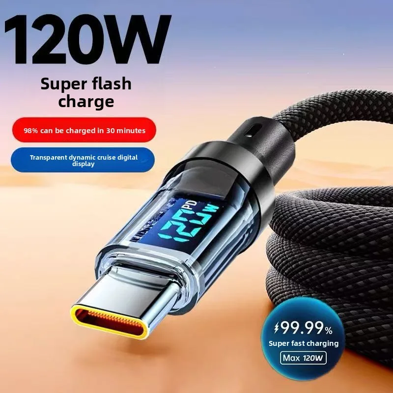 Fast-charge cable powering a laptop and phone